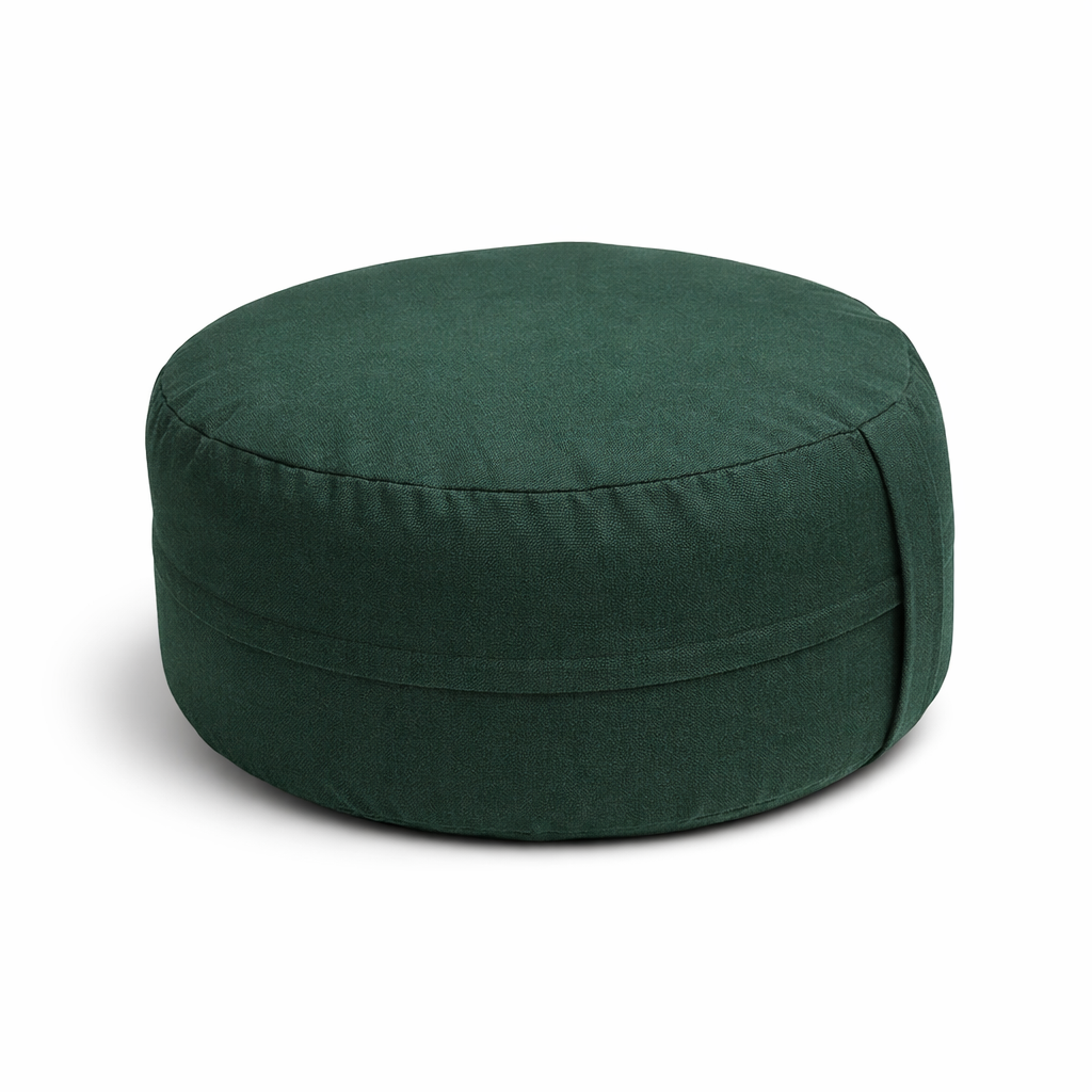 Mudis Meditationskissen Rund mit Dinkelspelz Füllung, 40 x 20 cm