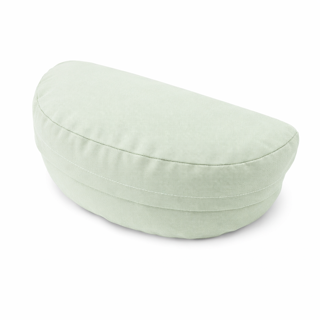 Mudis Meditationskissen Halbmond mit Dinkelspelz Füllung, 36 x 18 cm