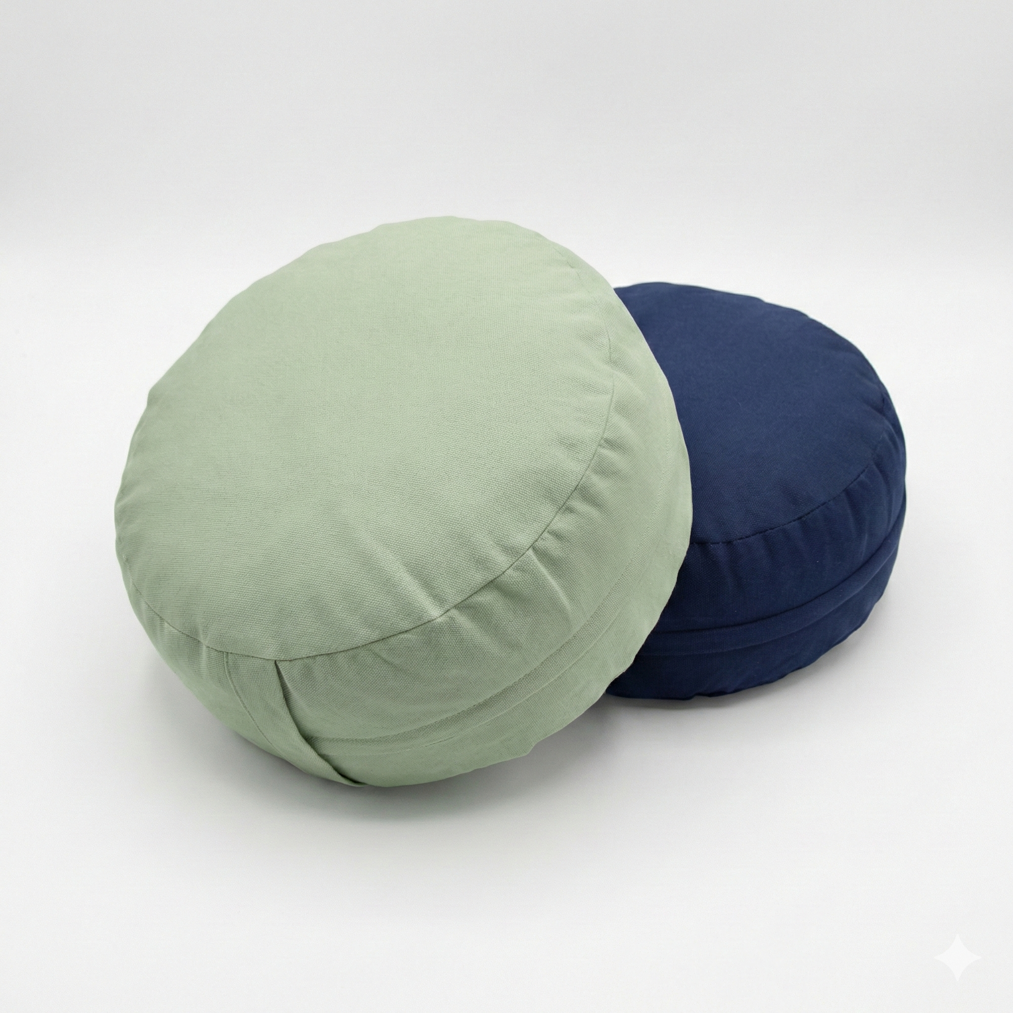 Mudis Meditationskissen Rund mit Dinkelspelz Füllung, 35 x 15 cm