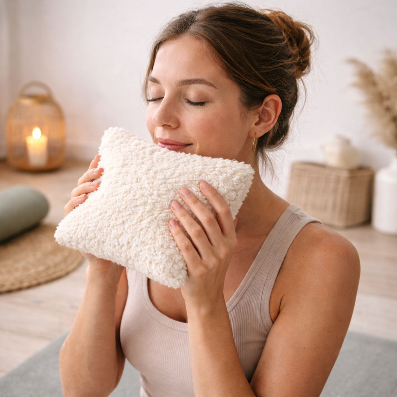 Mudis Duftkissen mit Dinkelspelz-Kräuter Füllung, 20 x 20 cm