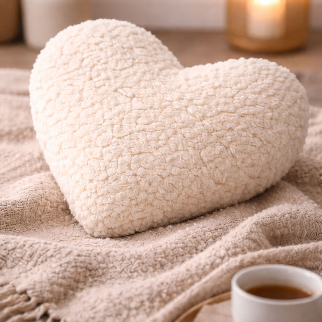 Mudis Duftkissen in Herzform mit Hirse-Kräuter Füllung, 25 x 30 cm