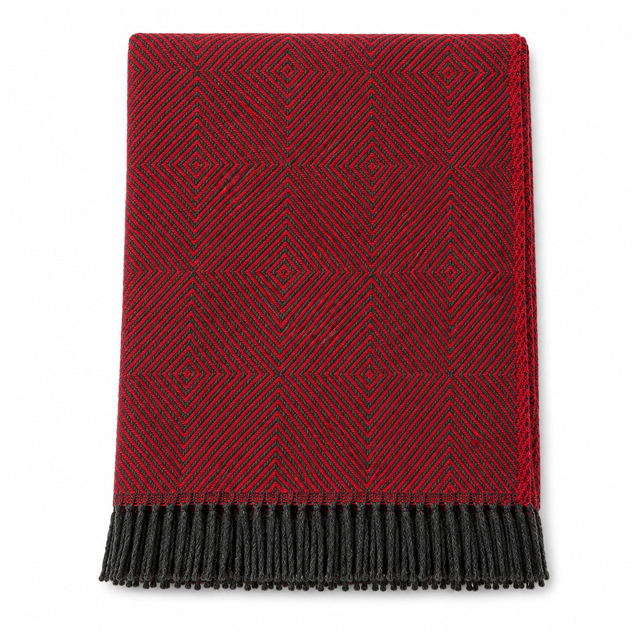 Island Wollparadies Mara Raute Wolldecke aus Lammschurwolle