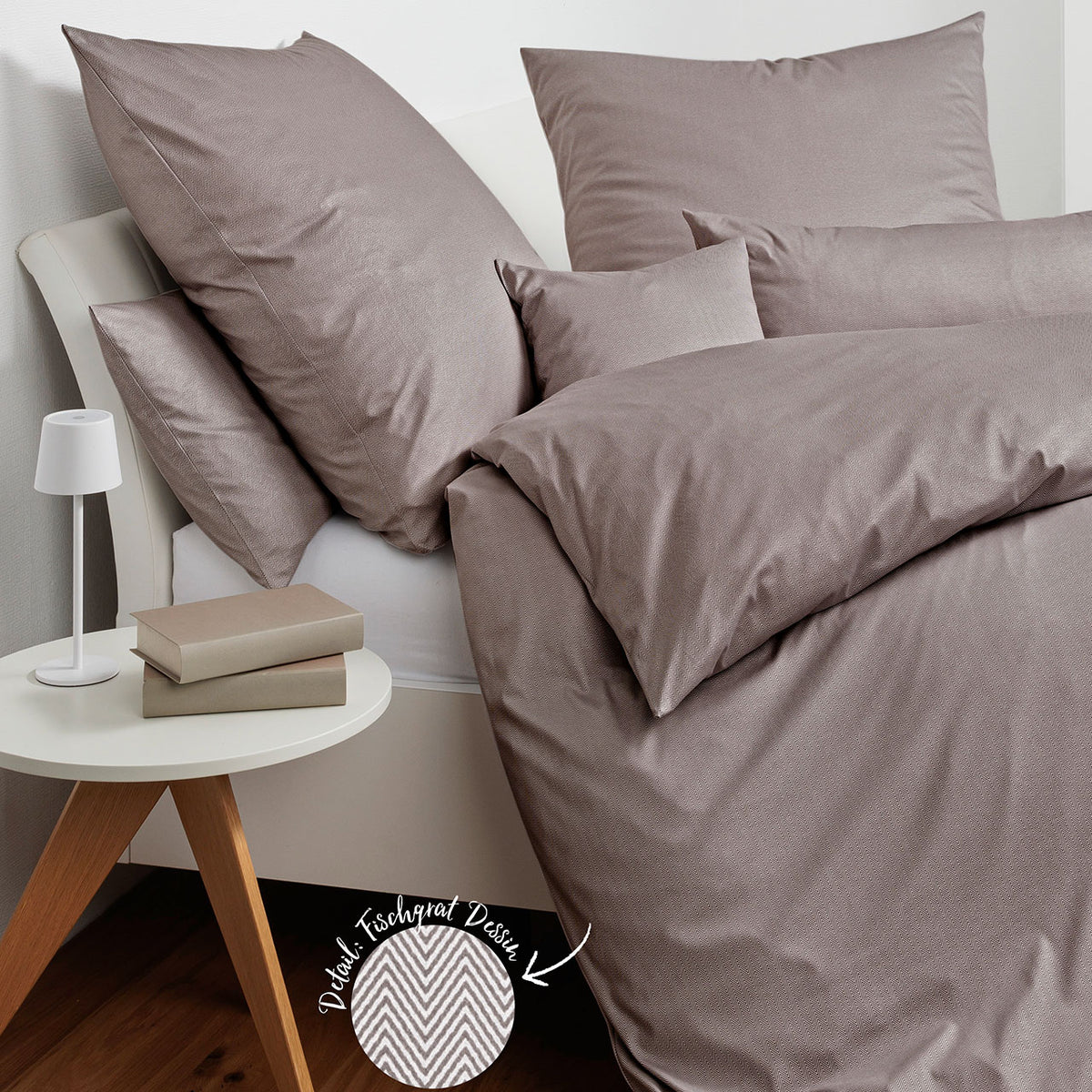 Janine Jersey Modern Classic Bettwäsche Set aus Baumwolle