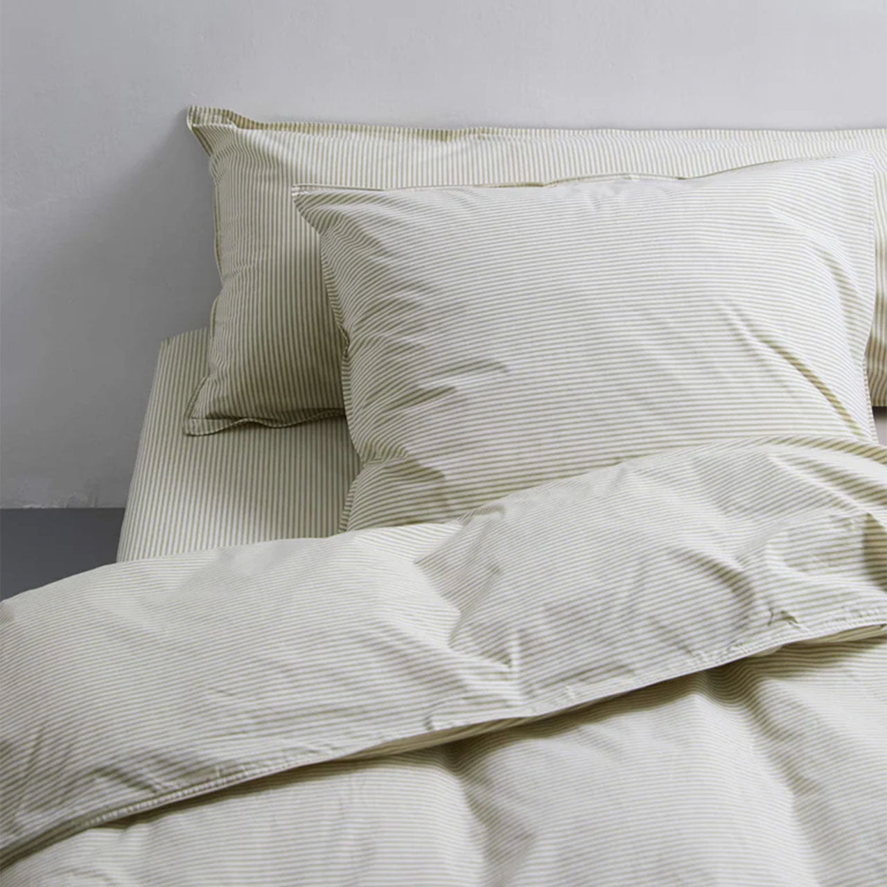Suite702 Perkal Woven Stripe Bettdeckenbezug aus Bio Baumwolle