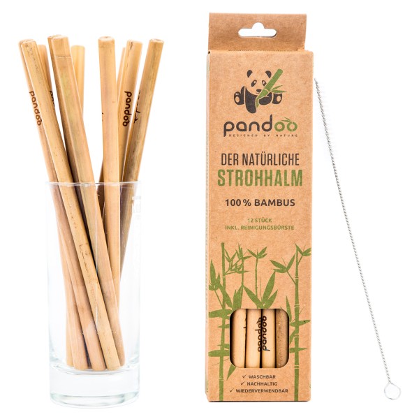 Pandoo Trinkhalme aus Bambus