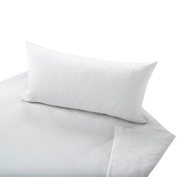 Cotonea Classic Bettwäsche Set aus Bio Baumwoll Satin, Farbe: Weiß