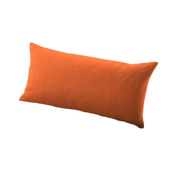 Cotonea Kopfkissenbezug aus Bio Baumwoll Jersey, Farbe: Orange