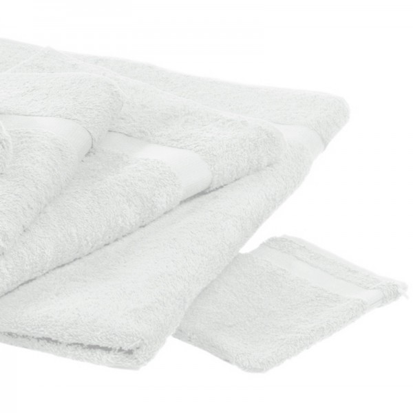 Frottier Handtuch in Farbe Weiß