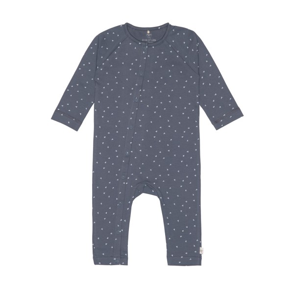 Lässig Baby Schlafanzug ohne Füße, vorne, Triangle blue