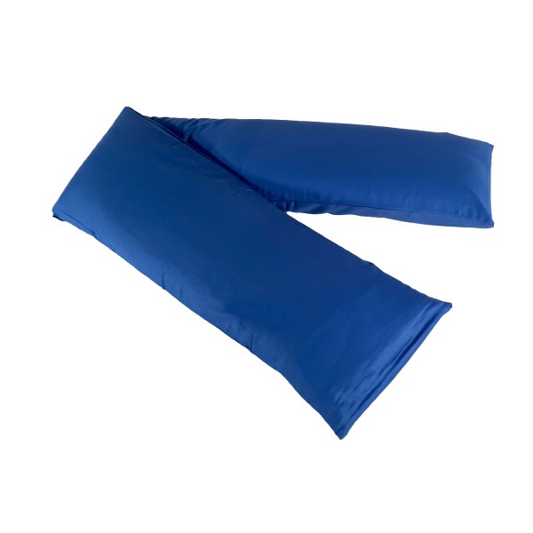 Speltex Kissenbezug für Stillkissen aus Bio Baumwolle - Satin, Kobaltblau