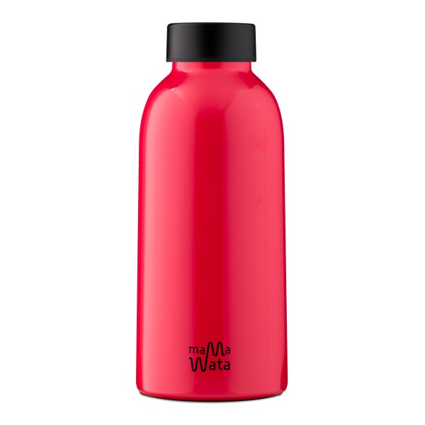 MAMA WATA - isolierte Trinkflasche für 470ml Flüssigkeit, aus 18/8er Edelstahl, red