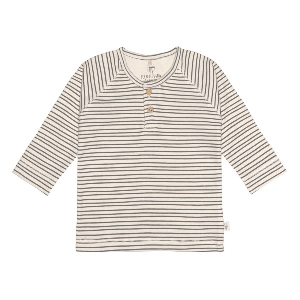 Lässig Langarm Shirt, vorne, Striped Grey/Anthracite