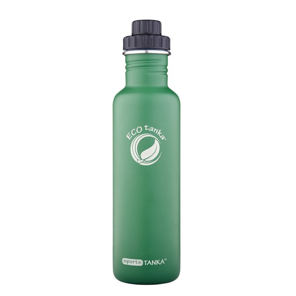 sportsTANKA™ - einwandige 0,8l Trinkflasche mit Reduzierverschluß von ECO tanka in Edelstahl