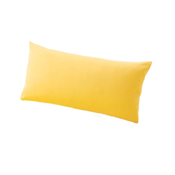 Cotonea Kopfkissenbezug aus Bio Baumwoll Jersey, Farbe: Gelb