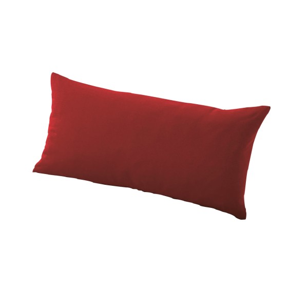 Cotonea Kopfkissenbezug aus Bio Baumwoll Jersey, Farbe: Rot
