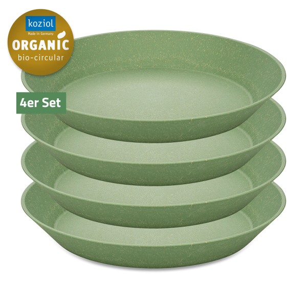 Koziol Connect Plate tiefe Teller in Farbe Nature Leaf Green