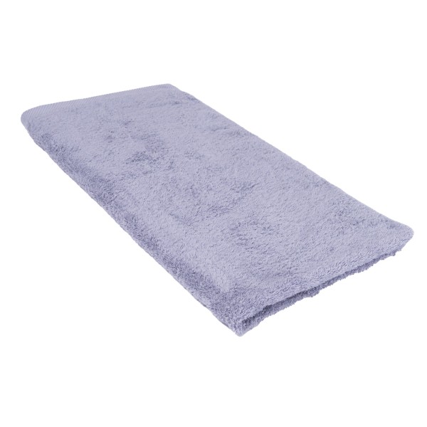 Ege Organics Premium Frottee Handtuch aus Bio Baumwolle 50 x 100 cm, Lilac Grau