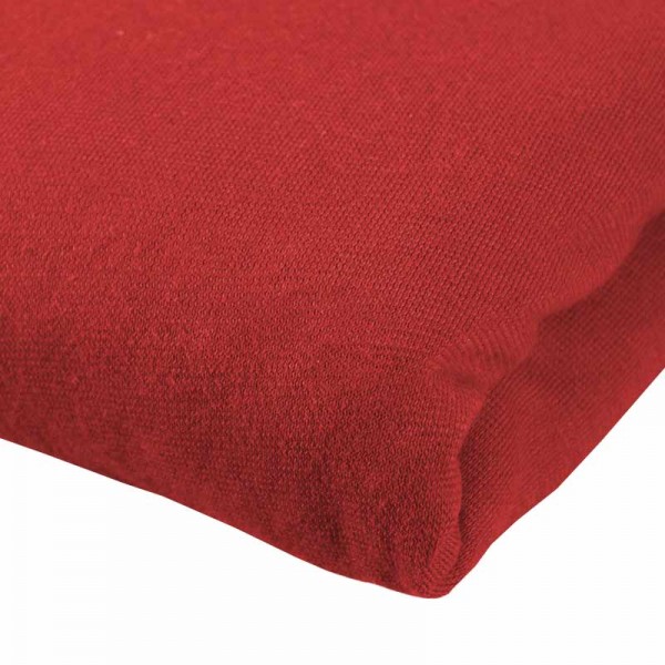 Cotonea Jersey-Spannbettlaken in Farbe Rot
